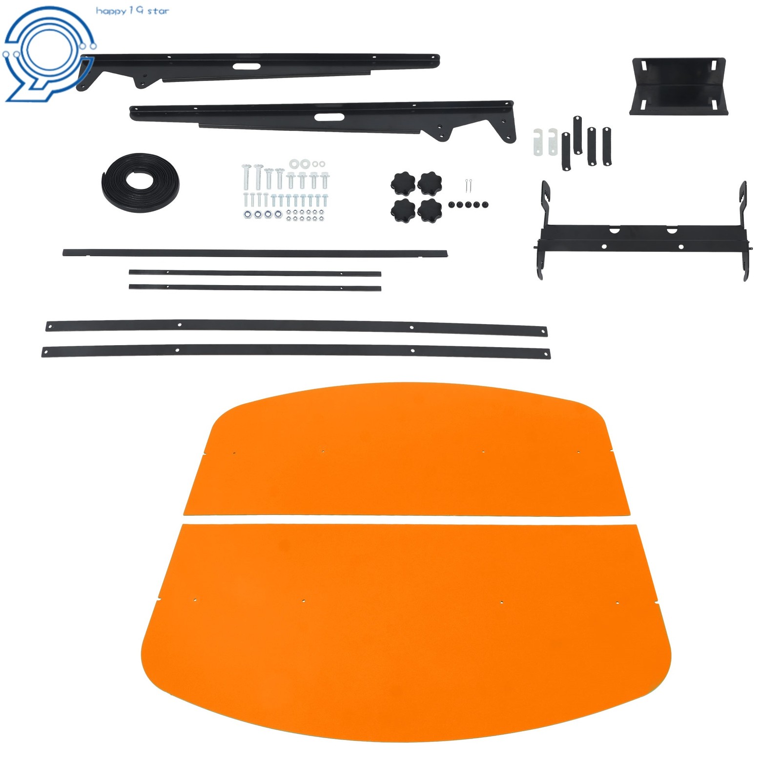 Orange Universal Tuff Top Tractor Canopy 52" X 52" For ROPS 2" x 2" or 2" x 3"