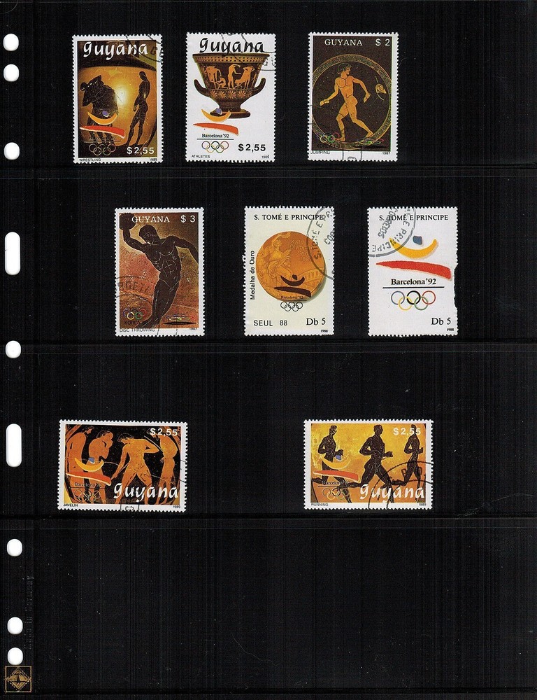 20 VARIO 4S PLUS Pocket Double Sided Pages for Stamp and Other Collecting, Black