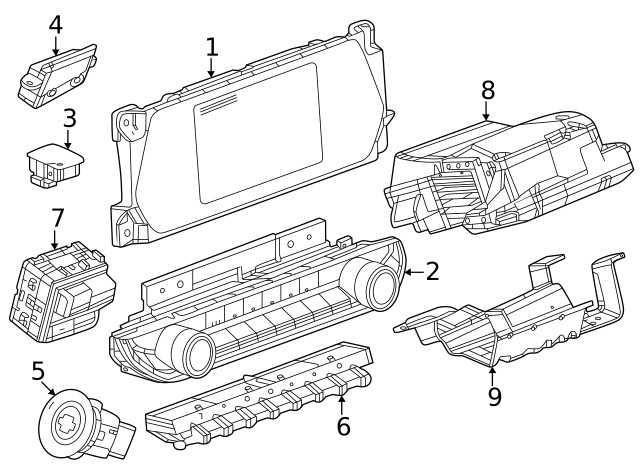 Genuine GM Head-Up Display Mount Bracket 84788484