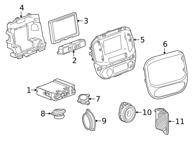 Genuine GM Front Speaker 94776770