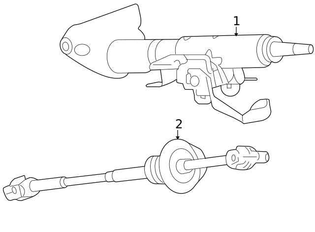 Genuine GM Steering Column 15244154