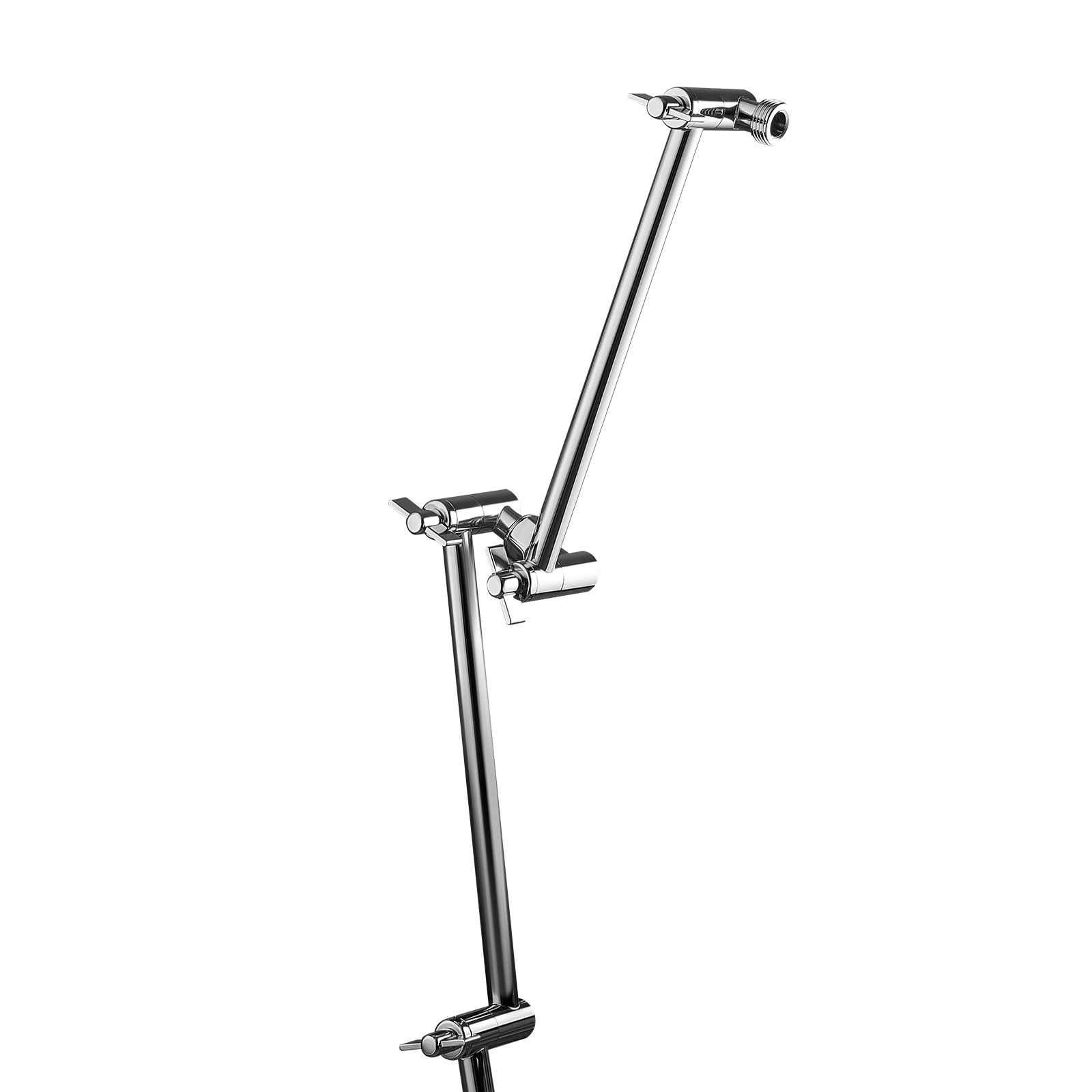 Uimoso Shower Head Extension Arm Extender 11in Adjustable Height G1/2 Universal