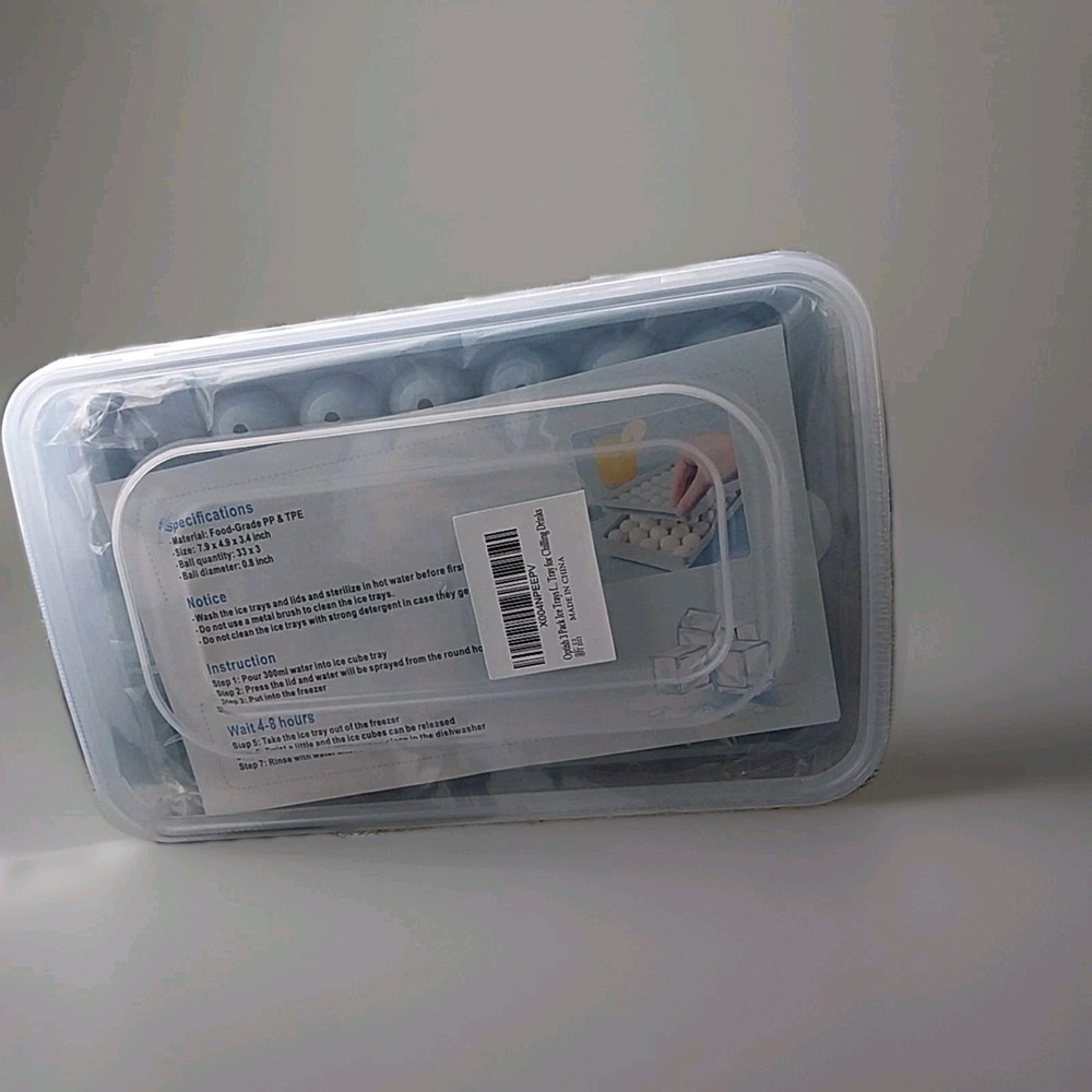 3 Pack Ice Trays For Freezer Makes Rounded Ice Cubes