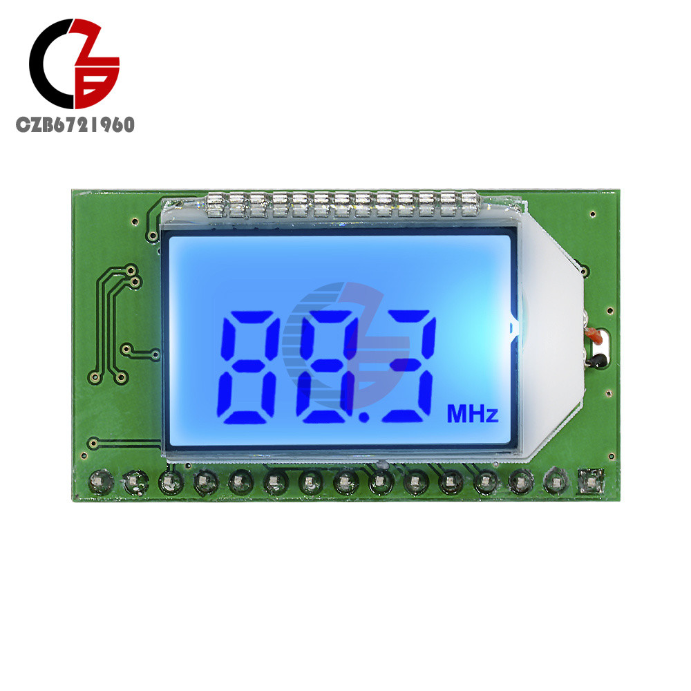 PLL LCD Digital 87-108MHZ FM Radio Receiver Module Wireless Microphone Stereo