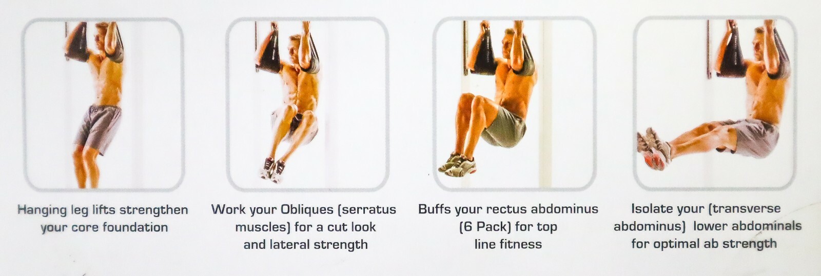 New Ab Straps Black Perfect Pull Up Work Out Crunch Leg Lifts Core Home Workout