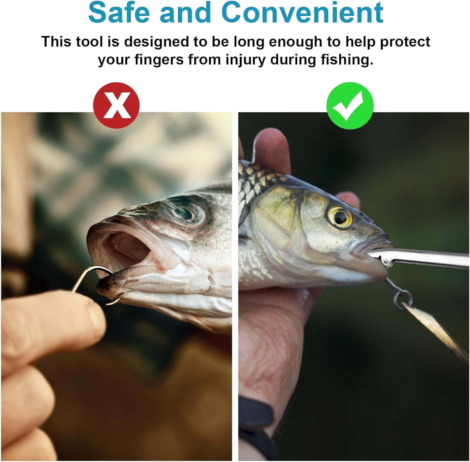 Fish Hook Remover, Premium Stainless Steel Fish Hook Remover Tool - Essential Fi