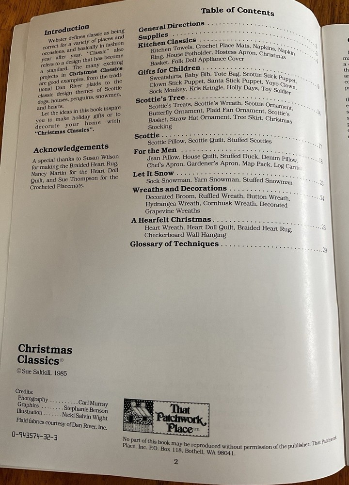 Christmas Classics by Sue Saltkill - That Patchwork Place - Over 50 Projects