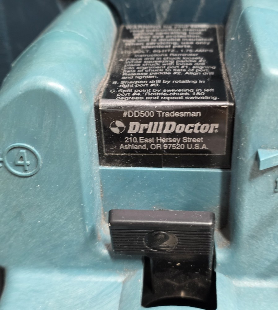 Drill Doctor DD500 Tradesman Drill Bit Sharpener Complete Kit w/ Case