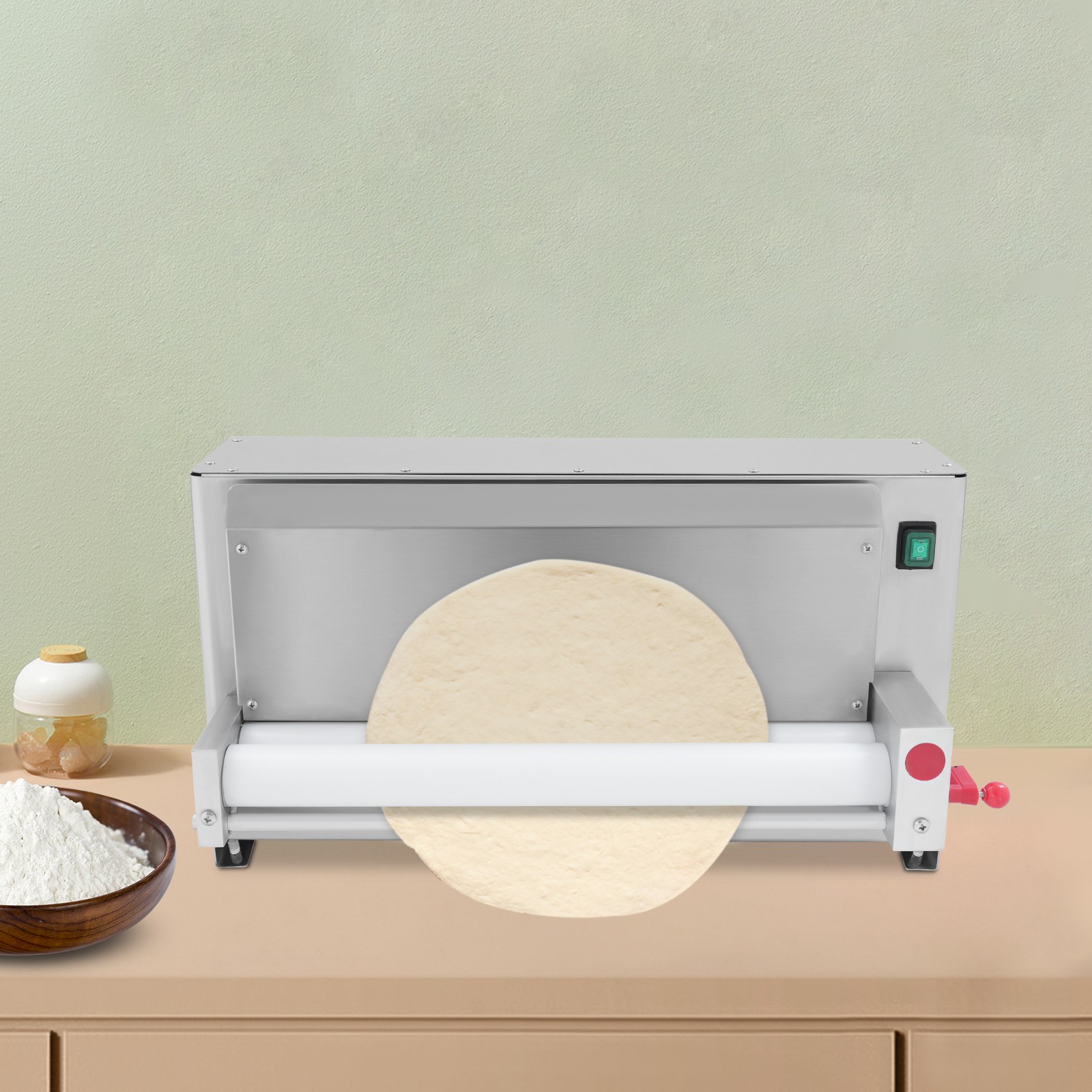 3-18" Commercial Electric Pizza Dough Roller Sheeter Pastry Press Making Machine