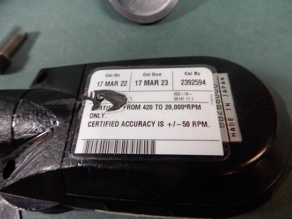 Check-Line Laser Tachometer PLT-5000 in Case Tested Working Some Attachments