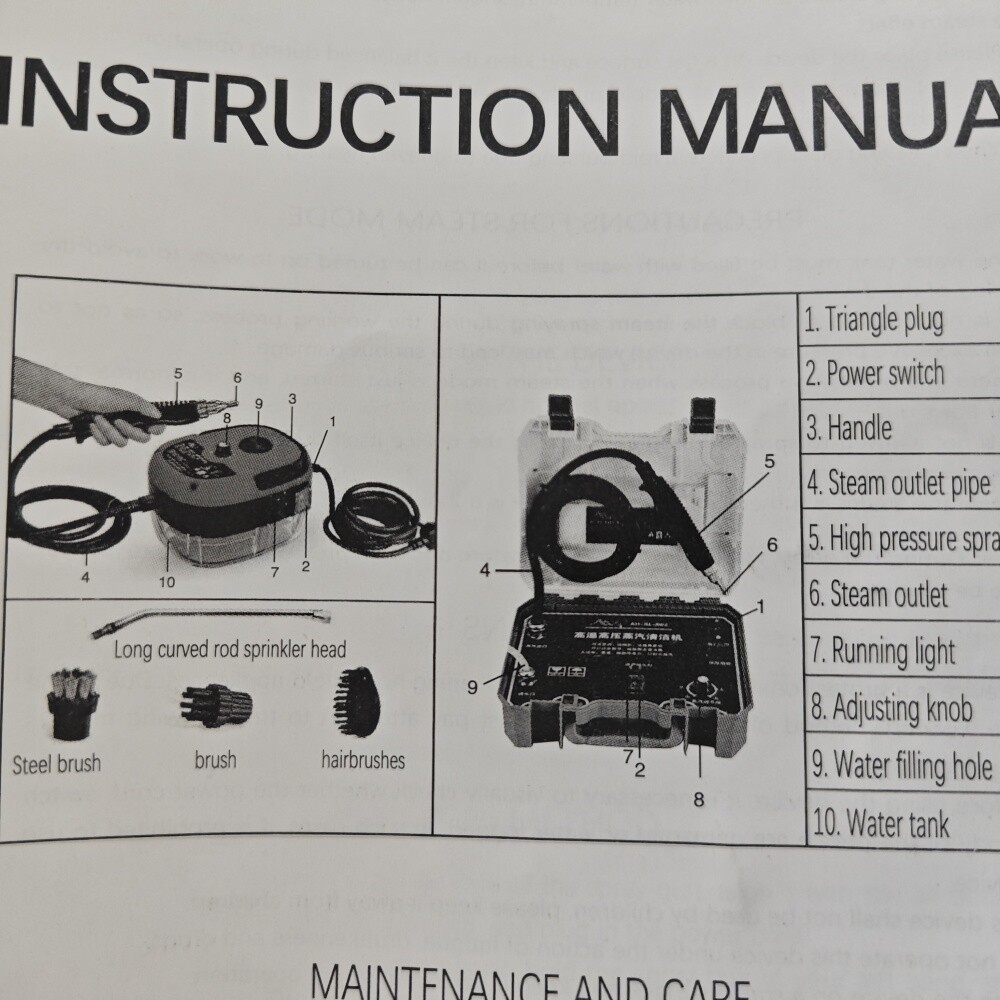 Handheld Car 3500W Detailing Cleaning Machine High Temp Steam Cleaner Household