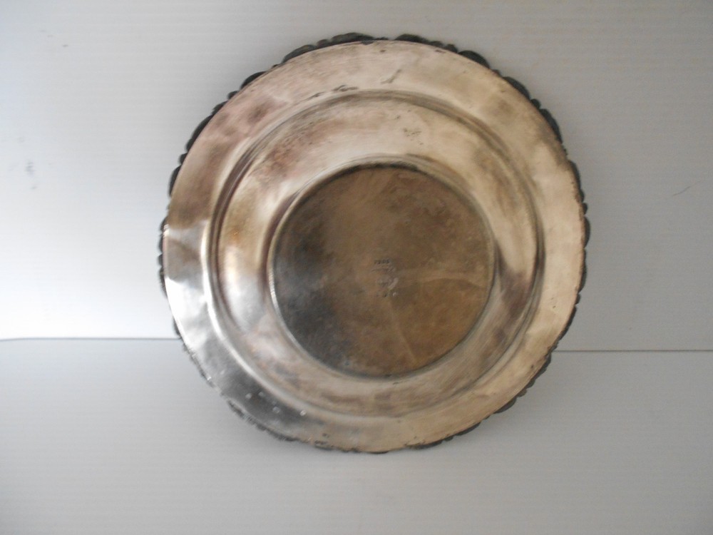 BEAUTIFUL 9 1/8" SILVER PLATED CAKE PLATE