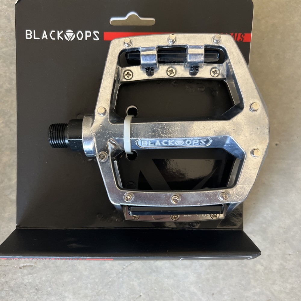 PEDALS BK-OPS PLATFORM ALY CRMO 9/16 SILVER 	BLACK OPS