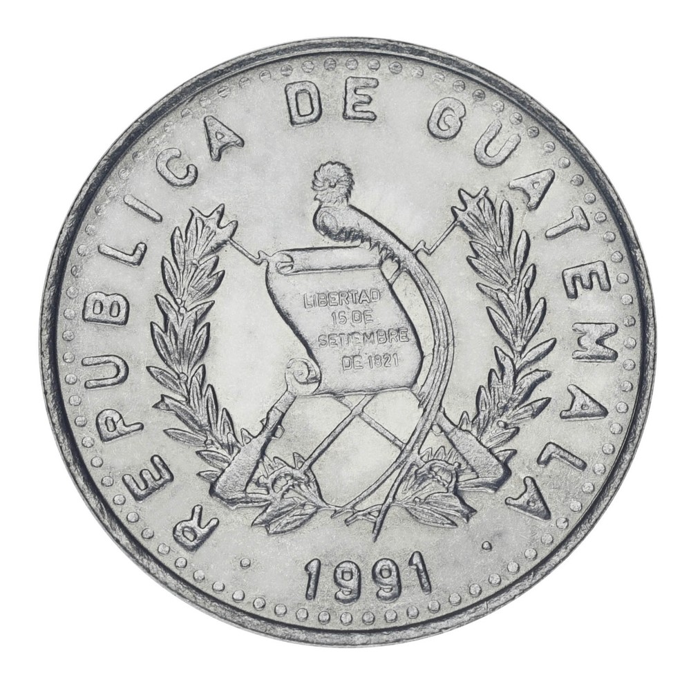 Гватемала 25 сентаво 1991 AU-UNC