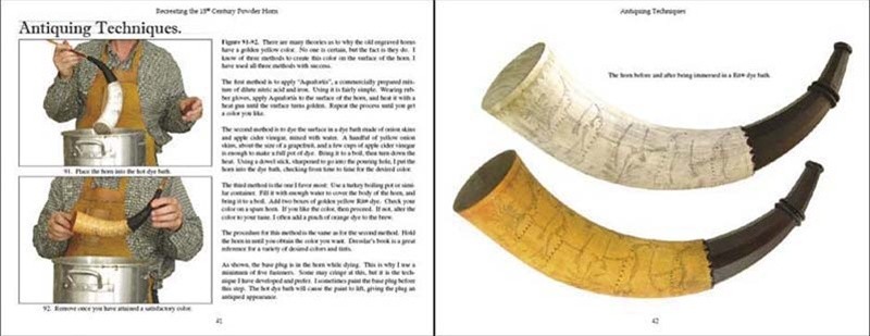 Recreating the 18th Century Powder Horn Book Gunpowder Scrimshaw How-To Sibley