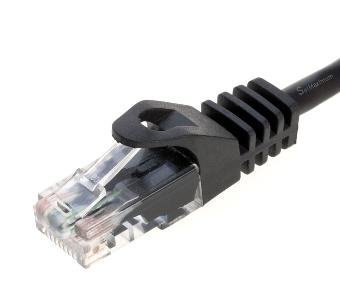 CAT5 Ethernet Patch Cable RJ-45 Internet Cord Black 25FT - 200FT Multi-Pack LOT