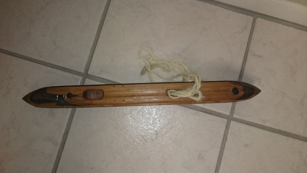 Vintage Shuttlecock Loom Weaving Tool Shuttle Textile Bobbin 1892