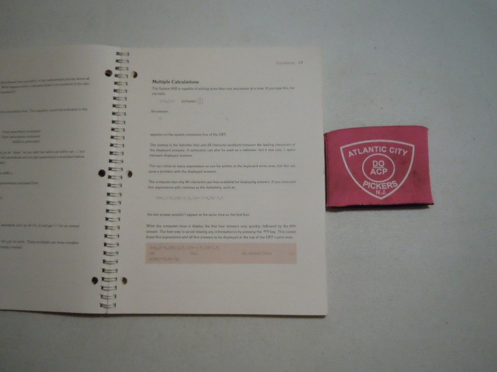 HEWLETT PACKARD SYSTEM 45B DESKTOP COMPUTER BEGINNER'S GUIDE