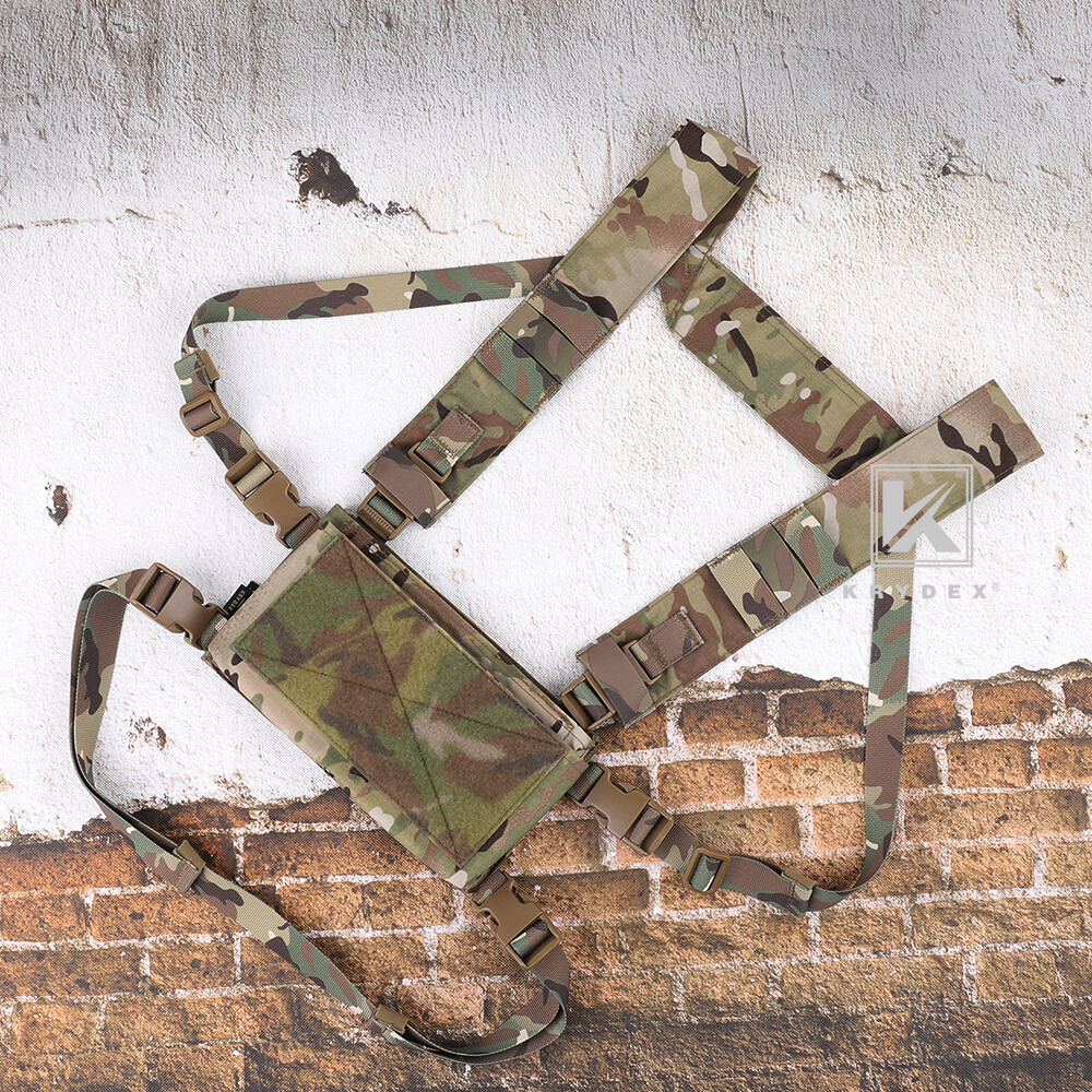 KRYDEX Fat Strap and Back Strap Shoulder Harness MC Camo for MK3 MK4 Chest Rig
