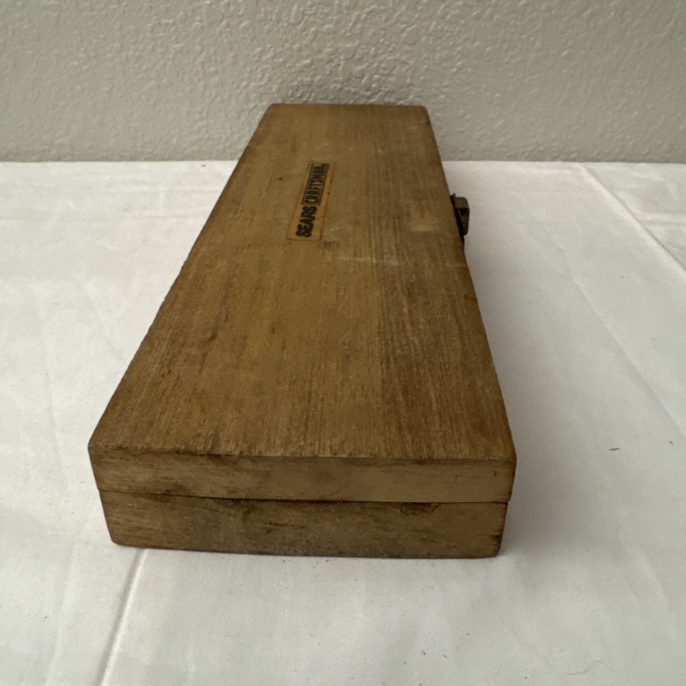 VINTAGE SEARS CRAFTSMAN DEPTH MICROMETER INDICATOR PRECISION MEASURING TOOLS.