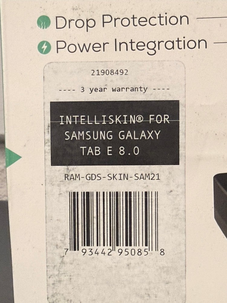 RAM Mounts GDS Bundle Kit w/ Locking Dock for Samsung Galaxy Tab E 8. DASH MOUNT