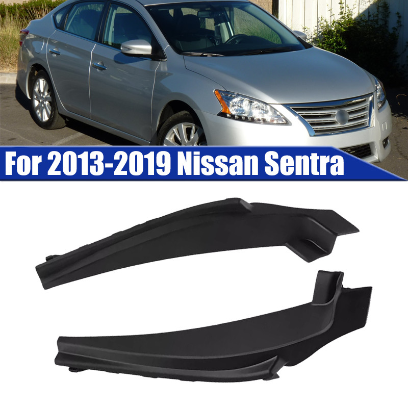Pair For 2013-19 Nissan Sentra Front Windshield Wiper Side Extension Cover Trim