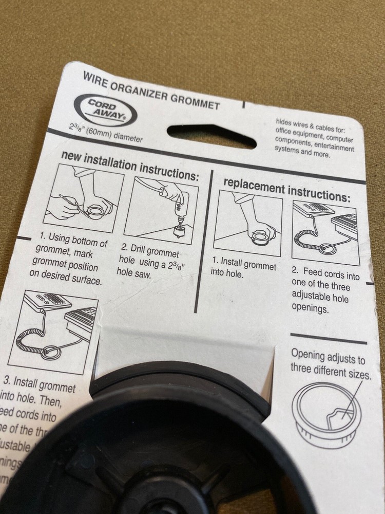 Cord Away Wire Organizer Grommet