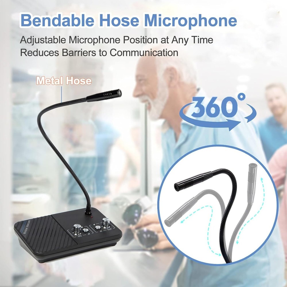 Window Speaker Intercom System, Window Intercom, Anti-Interference Dual Way