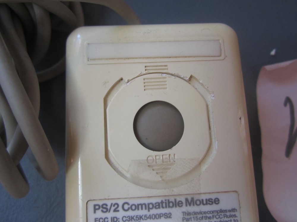 VNTG MICROSOFT 31660 PS/2 COMPATIBLE 2-BUTTON Wired Mouse - Tested & WORKS