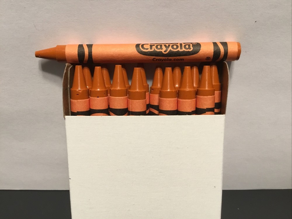 (16) Crayola Crayons (burnt orange) BULK