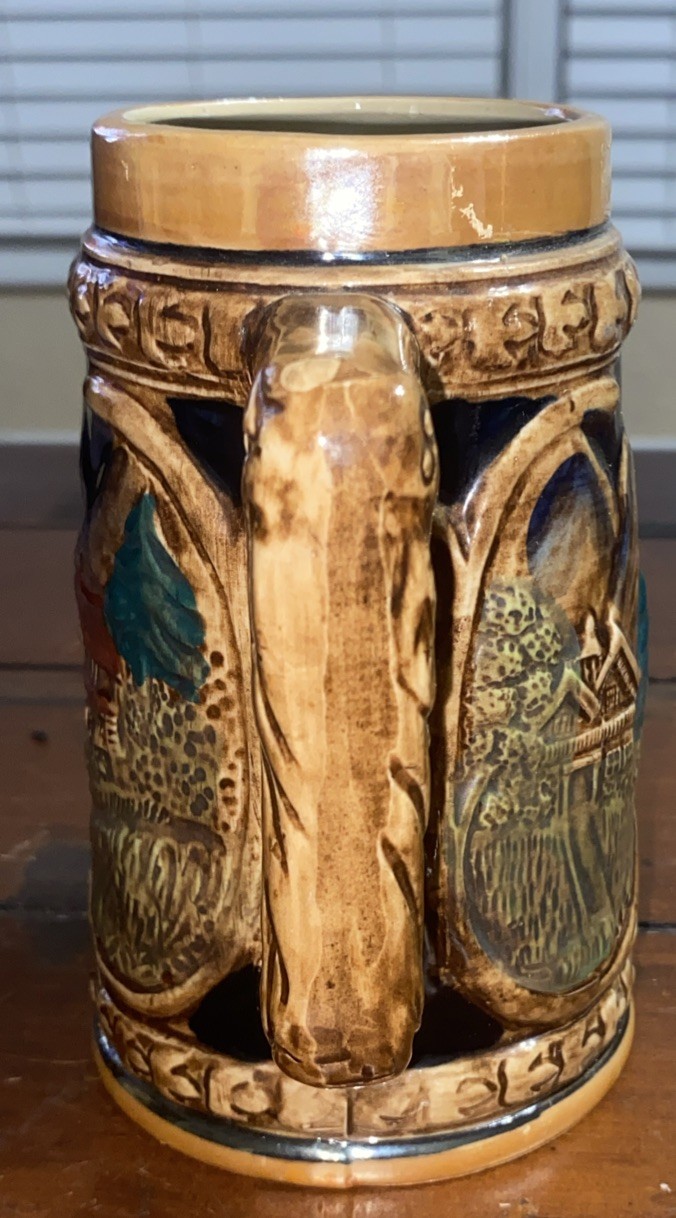 Vintage German Style Ceramic Beer Stein Mug Made in Japan