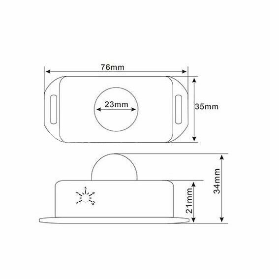 12V-24V Automatic Infrared PIR Motion Sensor Detector Switch for LED Strip Light