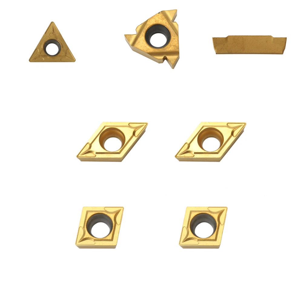 7PCS Lathe Turning Tool Holder Boring Bar Indexable Carbide Inserts Set Wrench