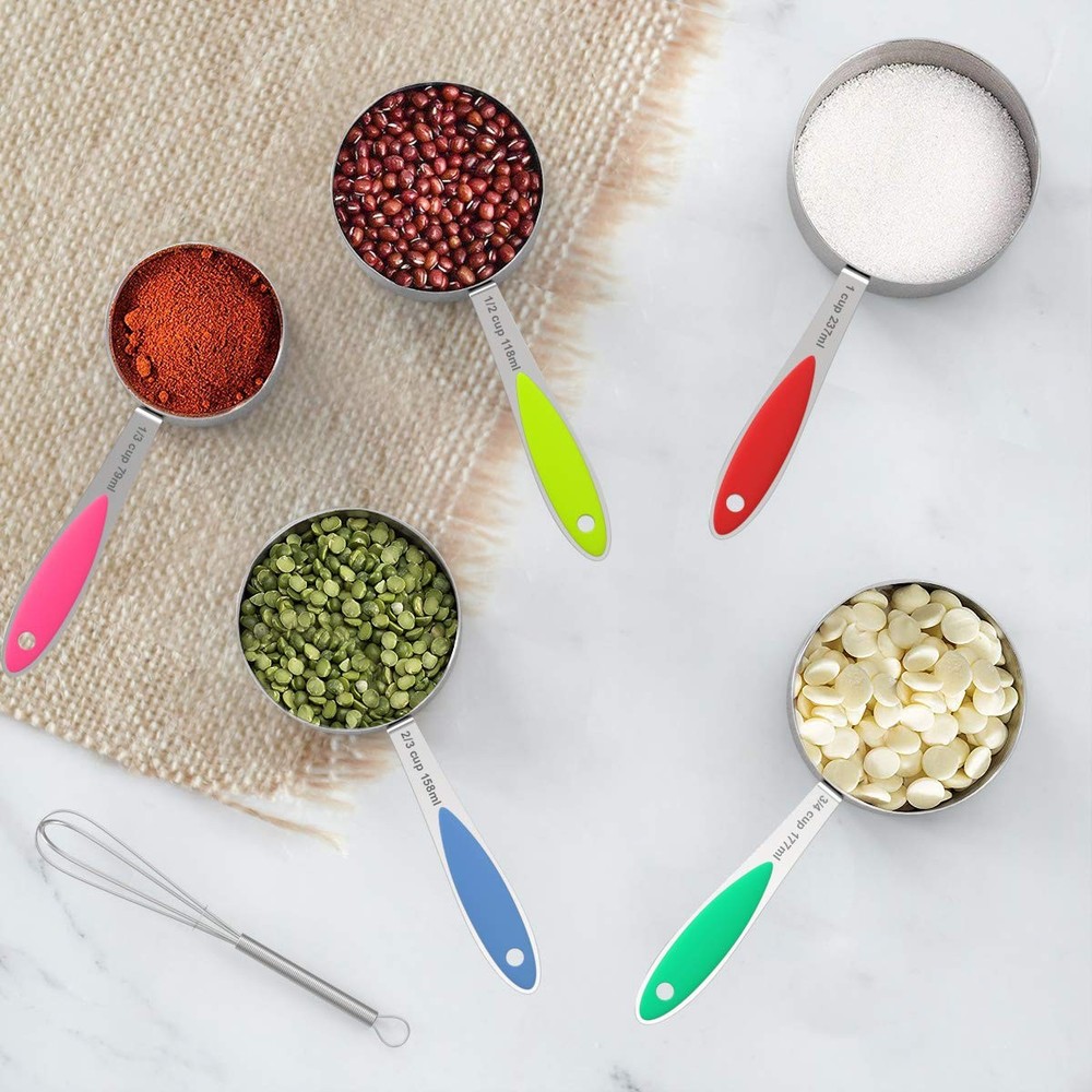 Measuring Cups and Spoons - Stainless Steel 20 Piece Stackable Set, Includes ...