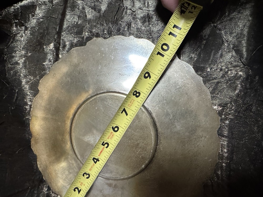 Decorative Silver Plated 10 Inch Plate