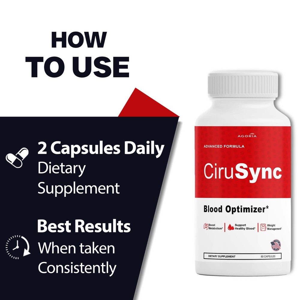 (2 Pack) CircuSync Advanced Blood Support Formula Supplement Circu Sync Capsules