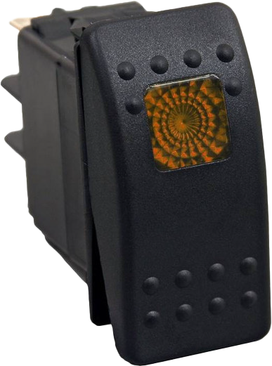 OPEN TRAIL SM106-005O Lighted Rocker Switch Amber