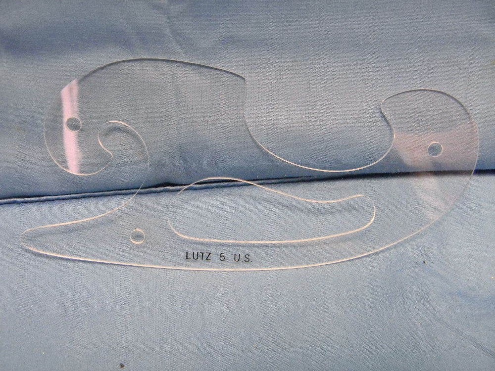 (5) Lutz GG-C-871C Irregular Curve Drafting Protractor Pattern #5