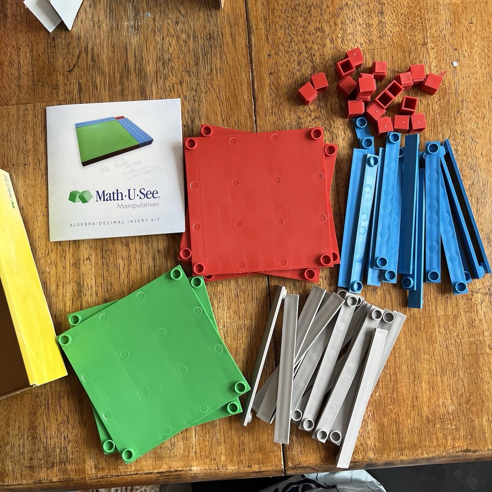 Math U See Manipulatives Algebra Decimal Insert Kit Homeschool COMPLETE