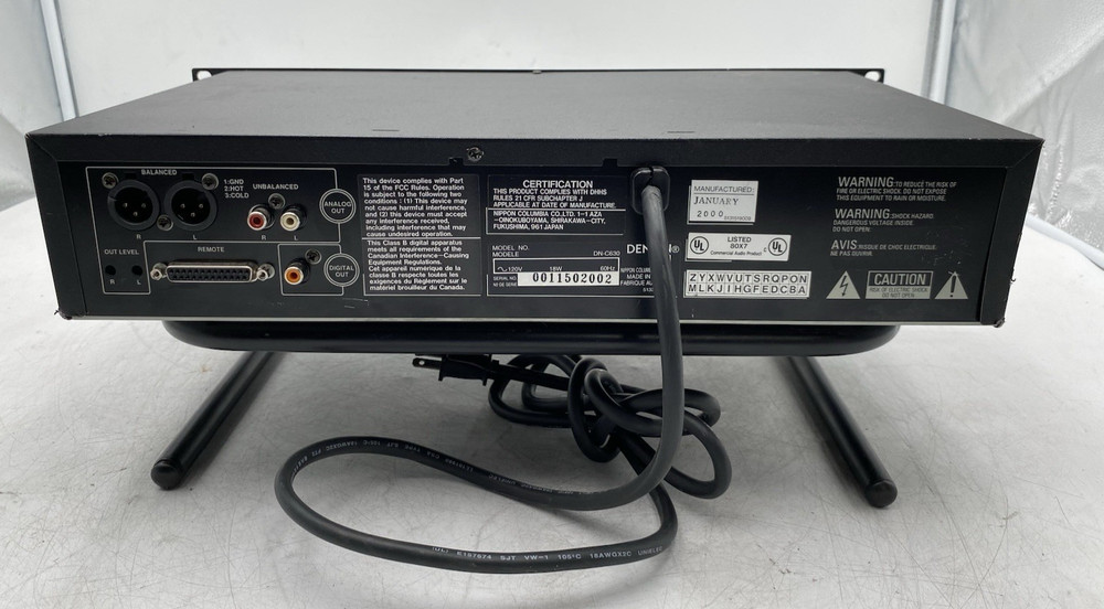 Denon DN-C630 Pro Audio 2U Rack CD Compact Disc Player