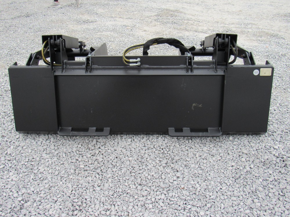 72" Solid Bottom Grapple Grease & 48 Walk Through Pallet Forks Combo QuickAttach