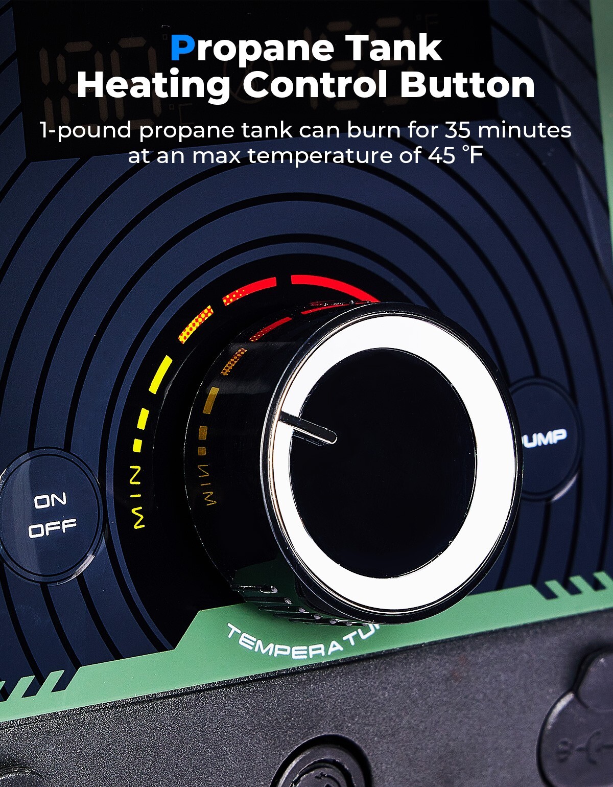 Portable Shower Propane Water Heater W/Pump for Outdoor Camping Hunting Cleaning