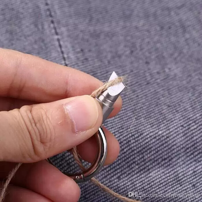 2x Capsule Knife Microblade Key Micro Cutting Tool Mini Pill Keychain Knife