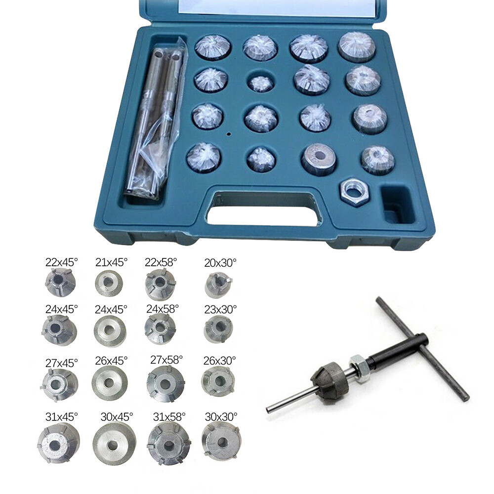 Universal Valve Seat Reamer Motorcycle Repair Displacement Cutter Tool Set