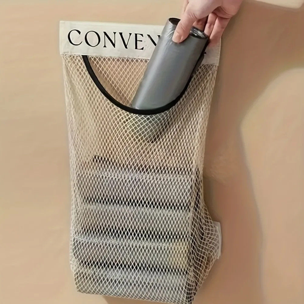 Wall Mounted Plastic Bag Organizer Reusable Storage Holder Kitchen