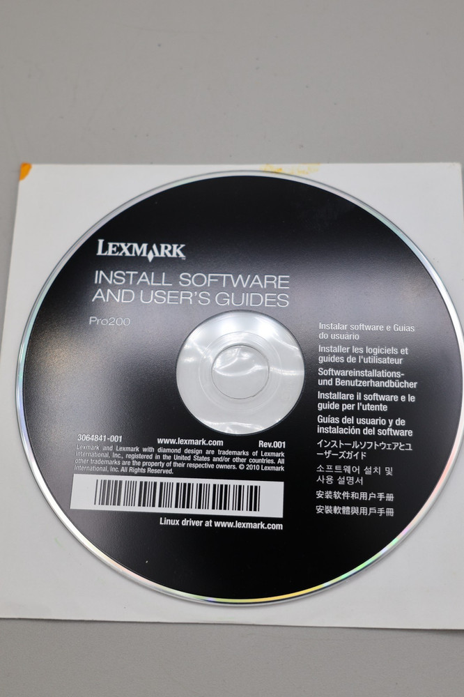 Lexmark Pro200 series Printer Installation Software CD and User Guide