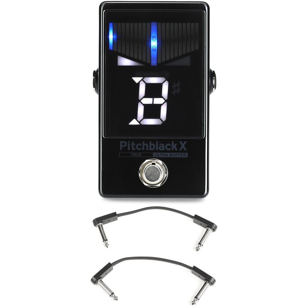 Korg Pitchblack X Custom Pedal Tuner with EBS Patch Cables
