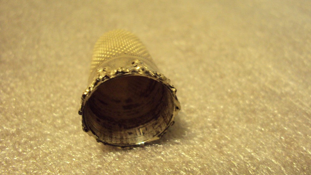 Antique 925 Sterling Silver Thimble
