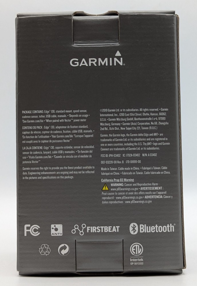 Garmin Edge 130 Sensor Bundle GPS Cycling Computer NEEDS NEW BATTERY