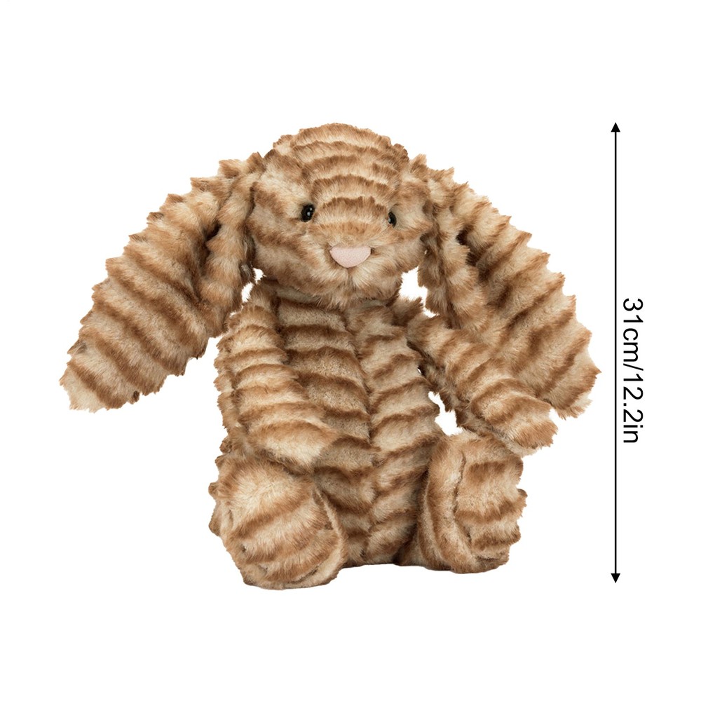 Bashful Luxe Bunny Juniper Cute Bunny Plush with Tiger Skin Pattern